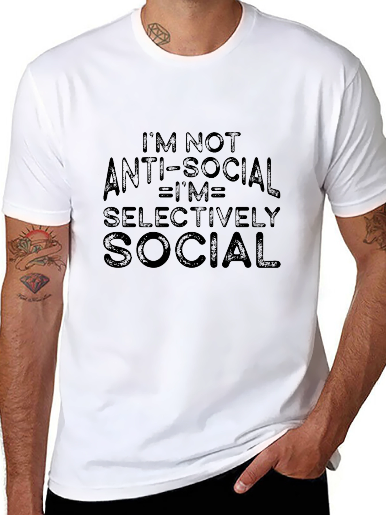 Im Not Antisocial Graphic Tee