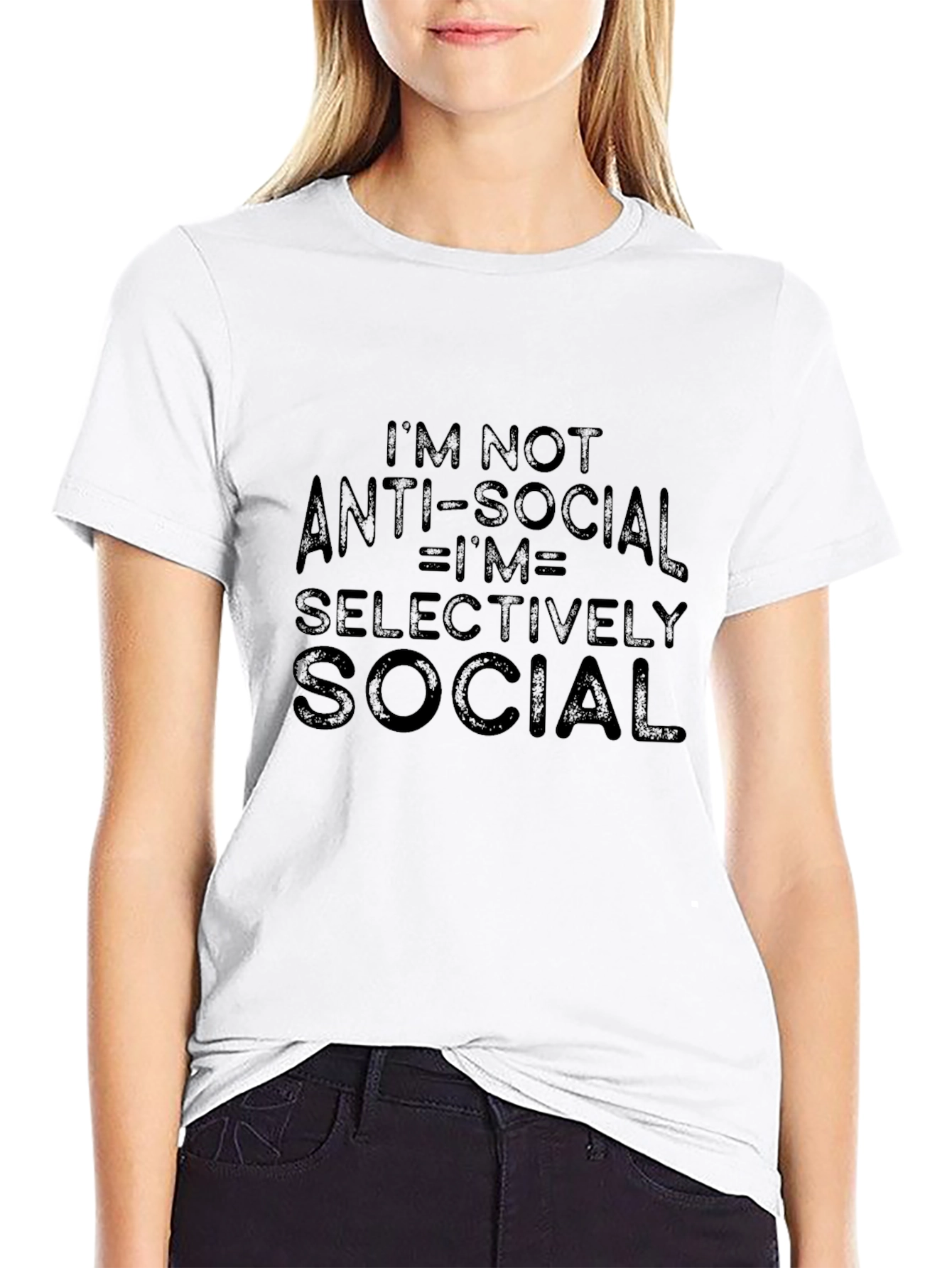 Im Not Antisocial Graphic Tee