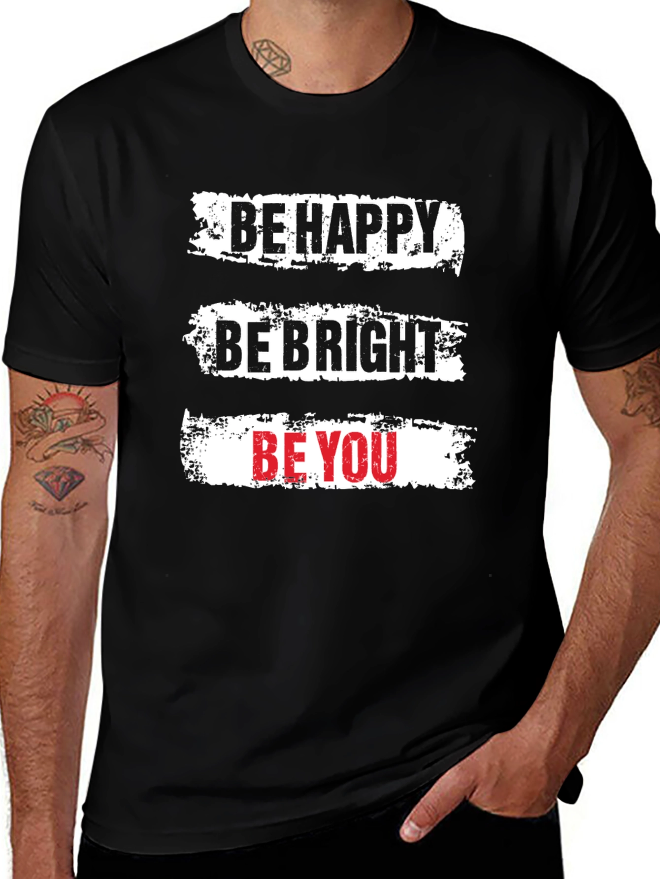 Be Happy Be Bright Be You Graphic T-Shirt
