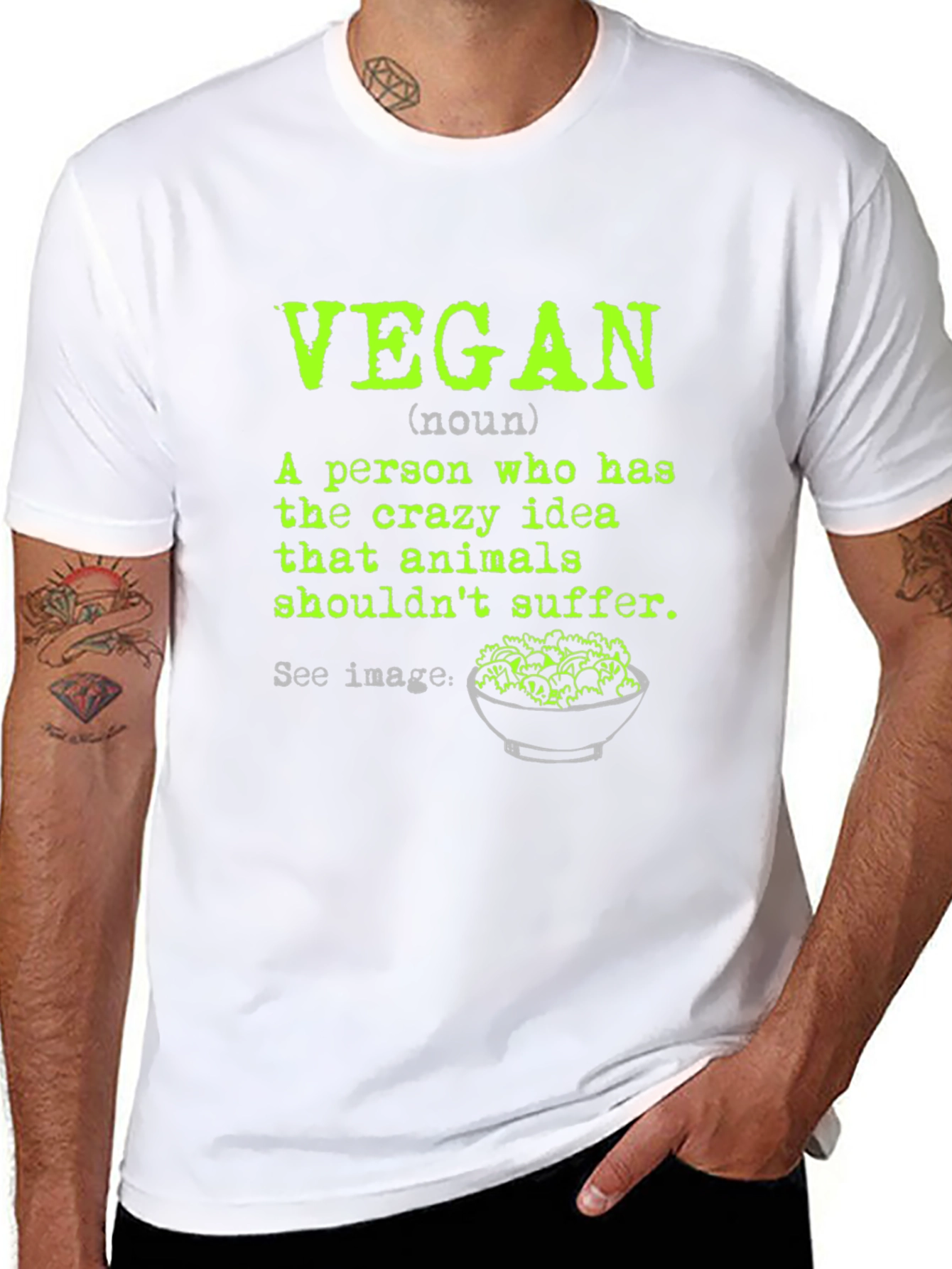 Vegan Definition T-Shirt: Animal Lover Tee