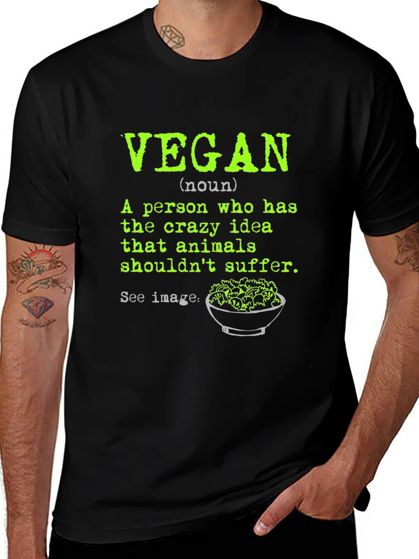 Vegan Definition T-Shirt: Animal Lover Tee