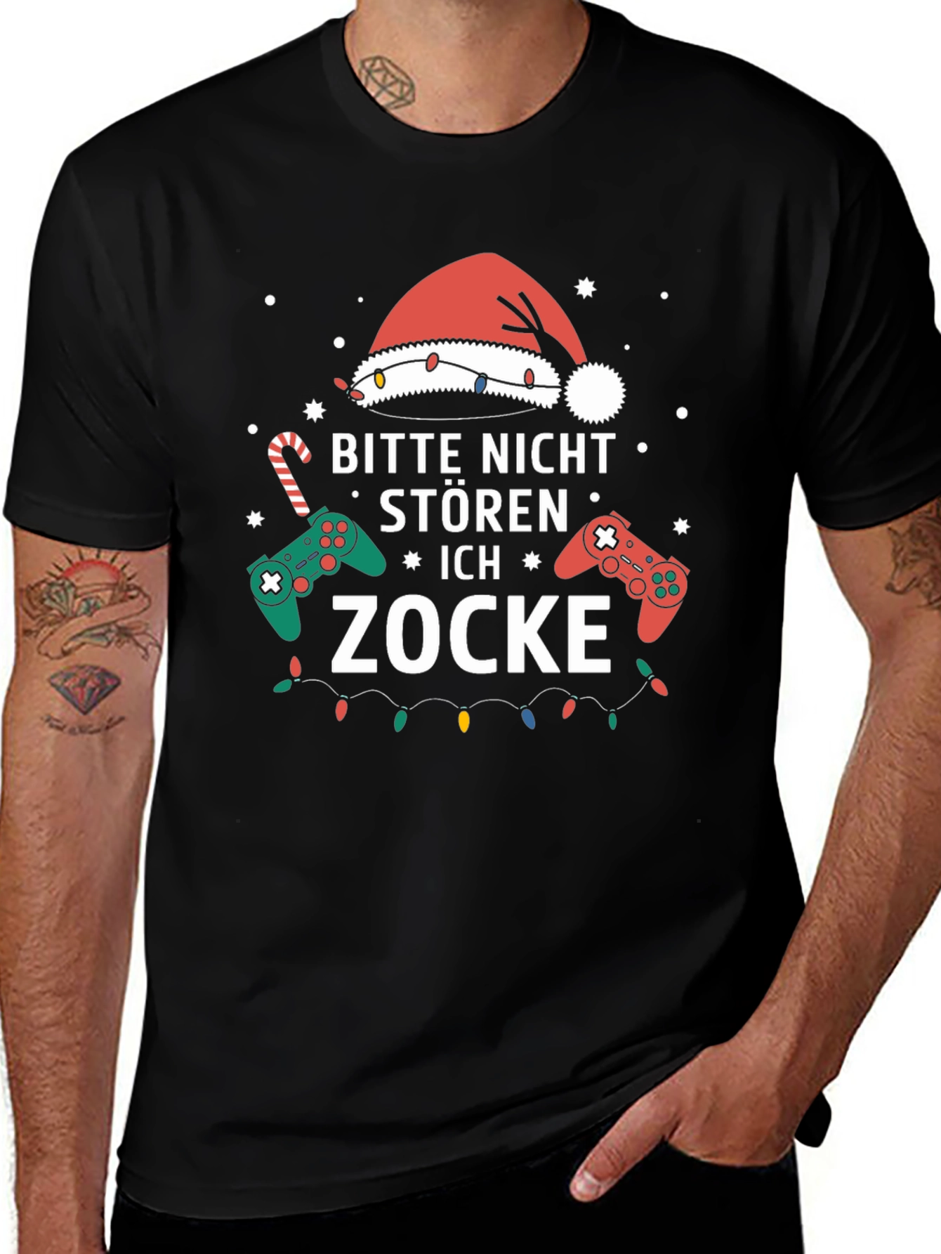 Gamer Christmas T-Shirt - Bitte Nicht Stören