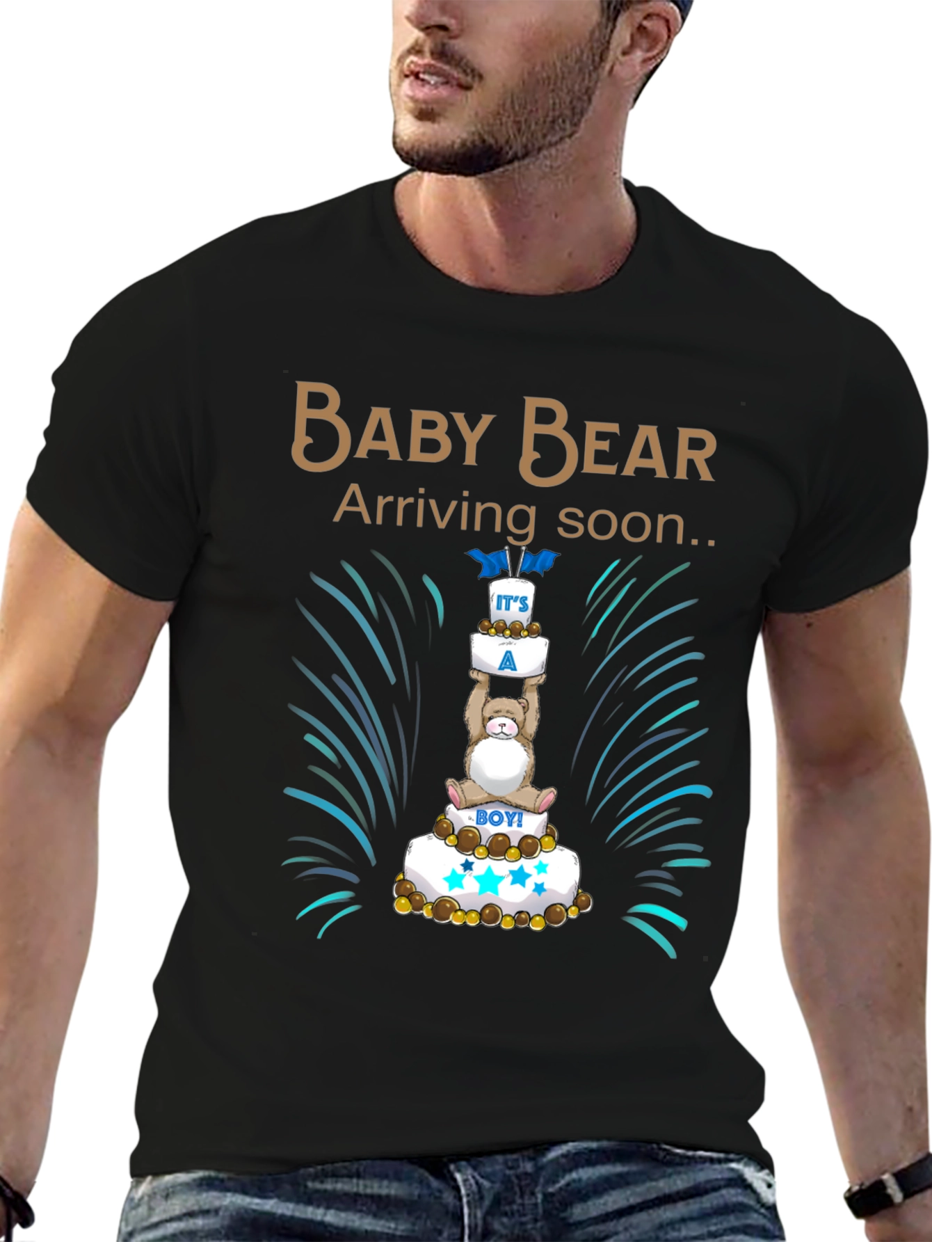 Baby Bear Arriving Soon Unisex T-Shirt