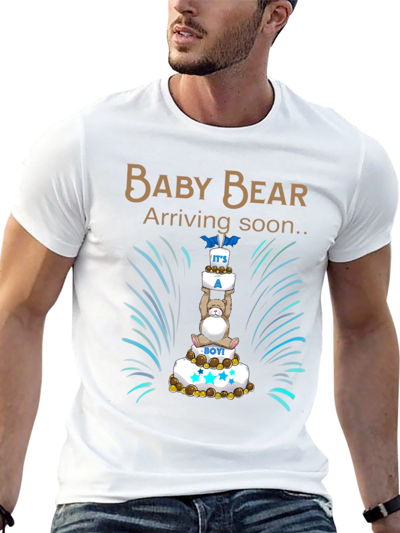Baby Bear Arriving Soon Unisex T-Shirt