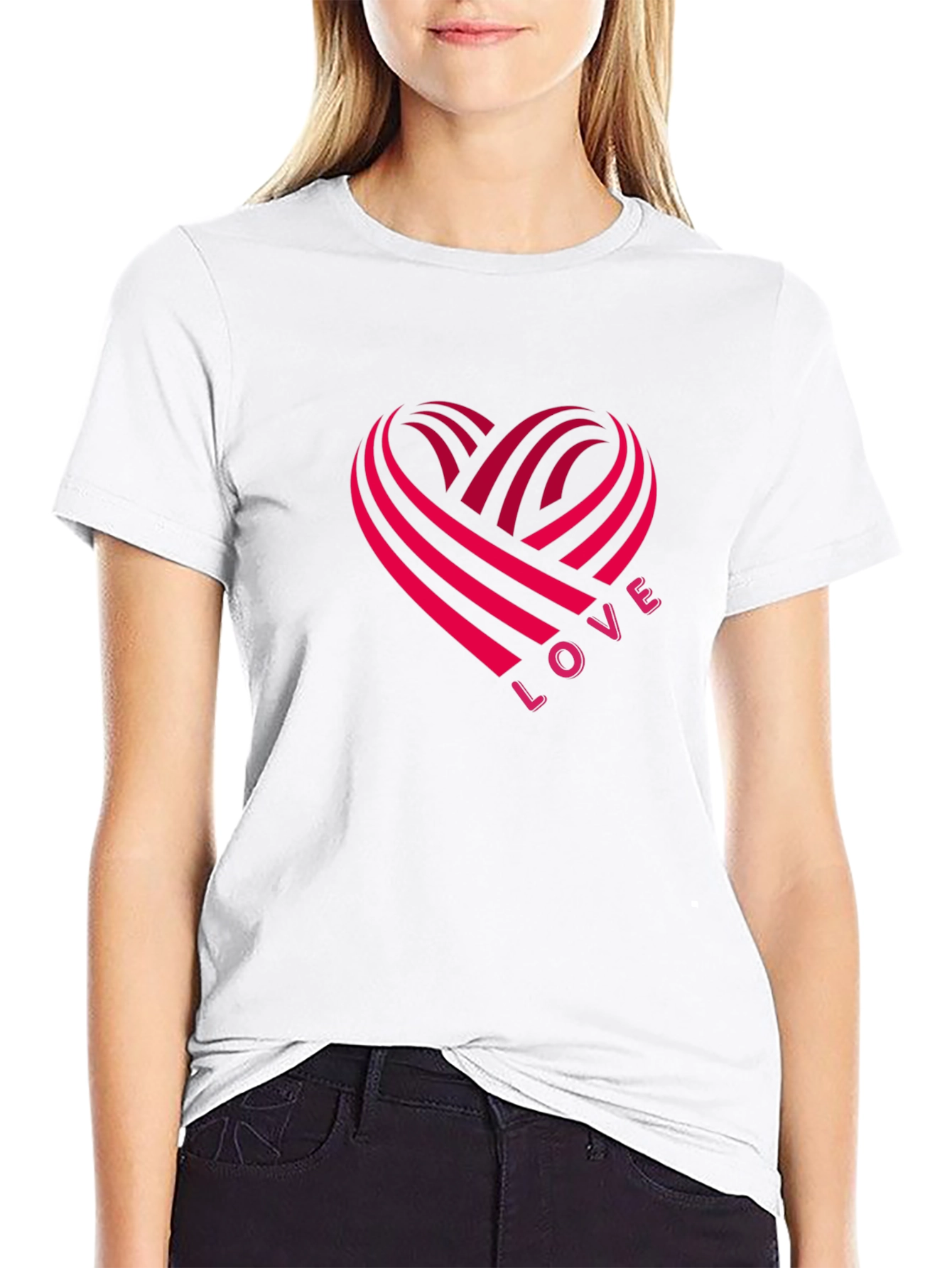 Love Heartbeat Graphic T-Shirt - Valentines Day Gift