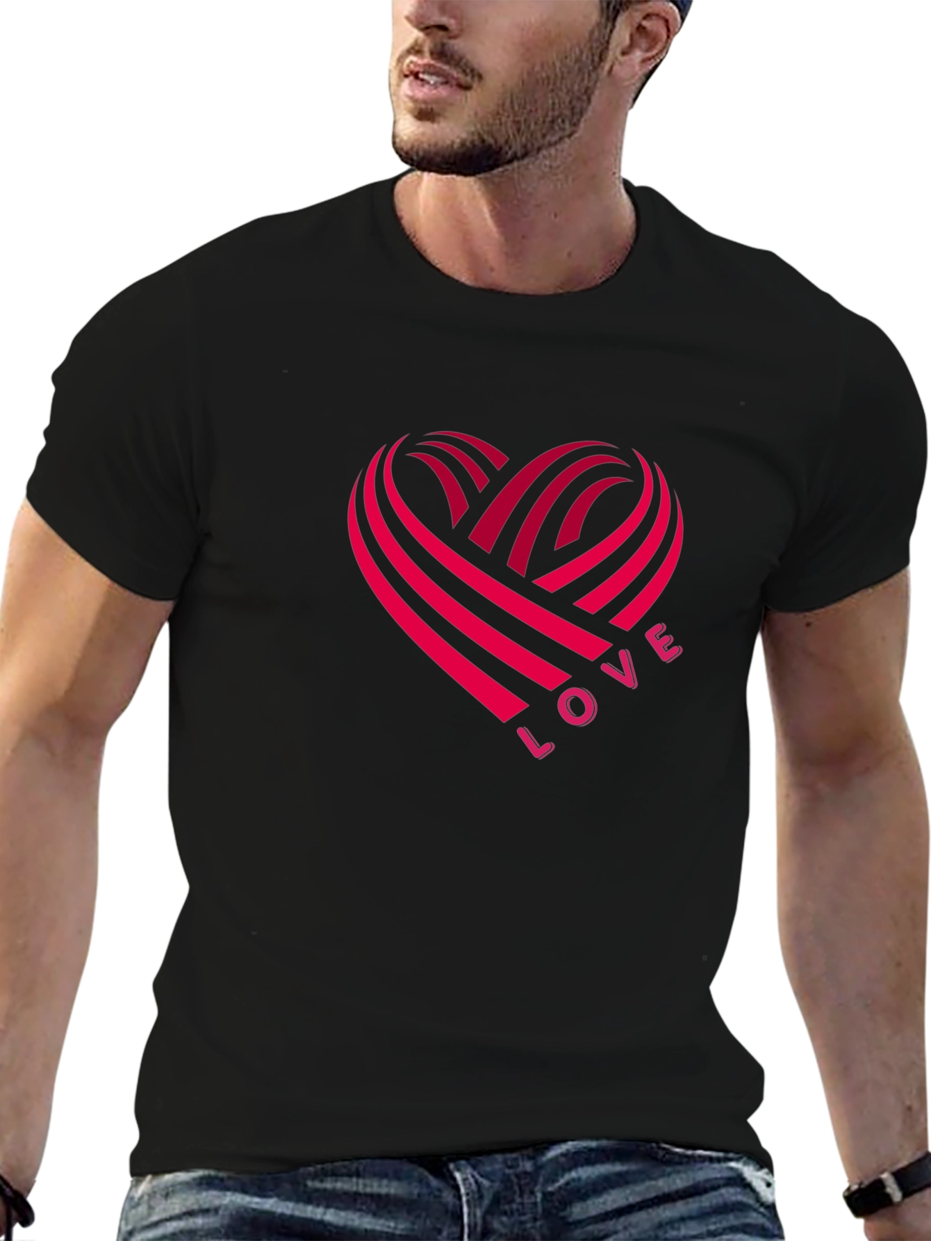 Love Heartbeat Graphic T-Shirt - Valentines Day Gift