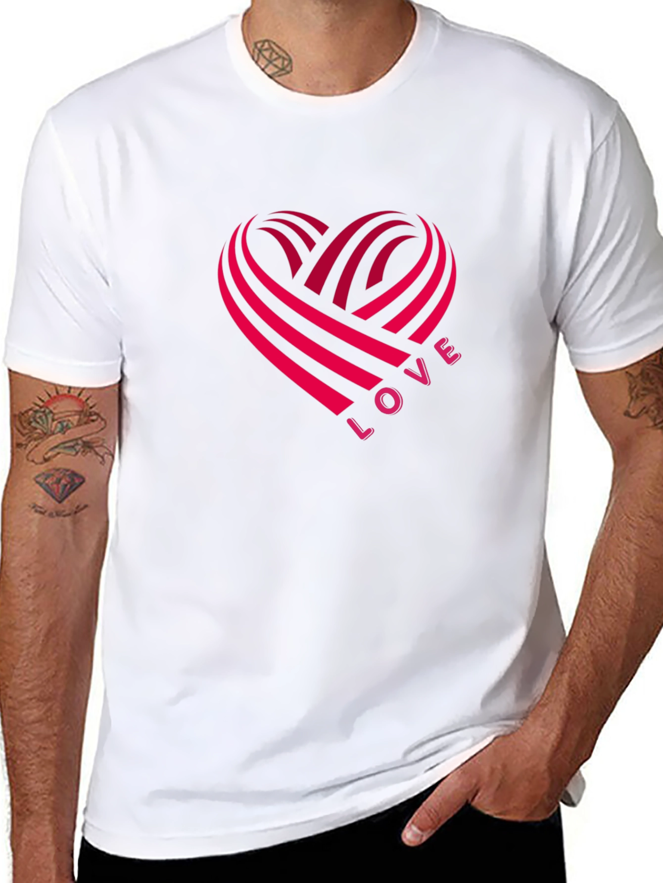 Love Heartbeat Graphic T-Shirt - Valentines Day Gift