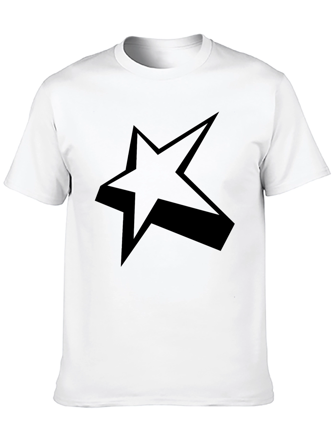 Bold Star Graphic Black T-Shirt