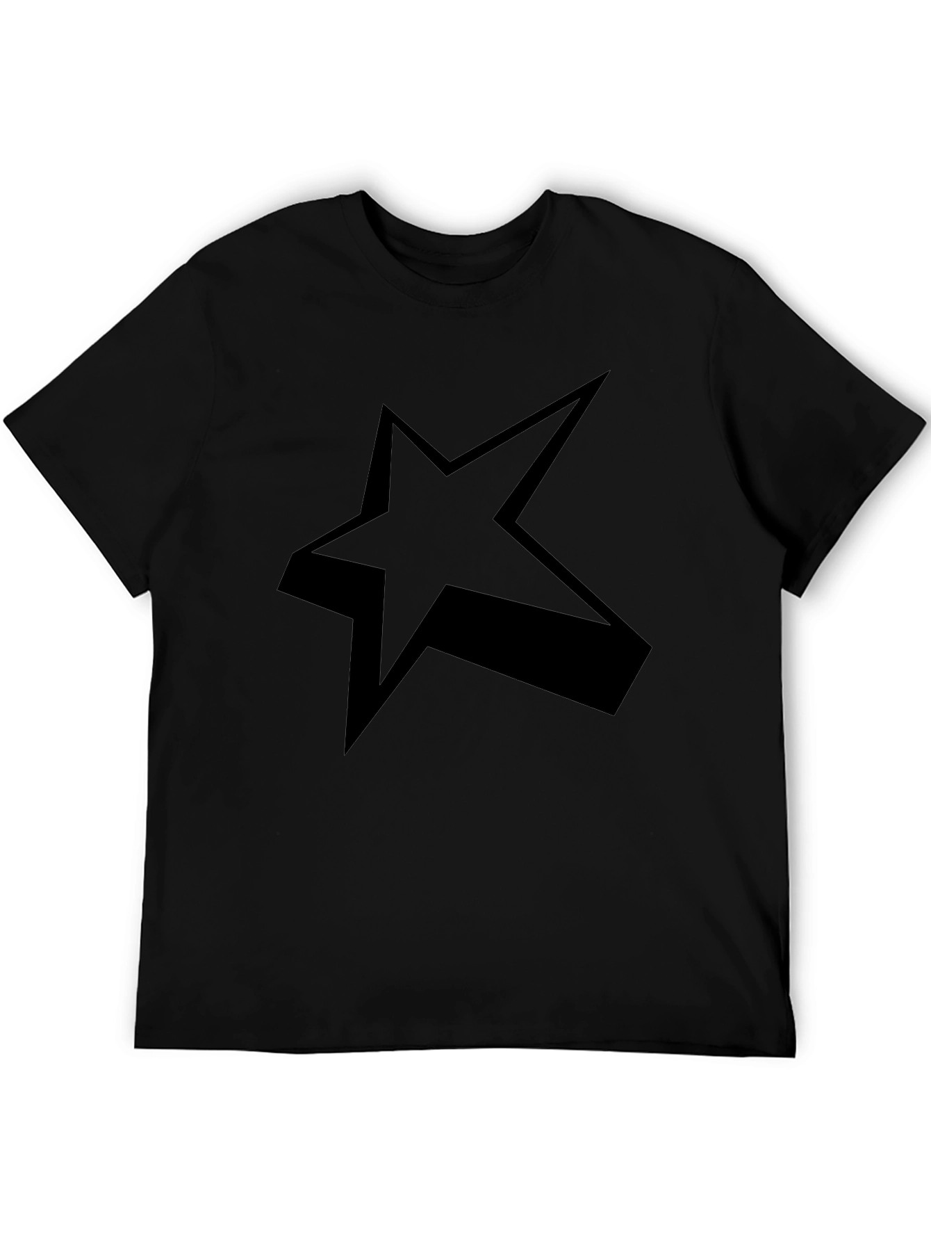 Bold Star Graphic Black T-Shirt