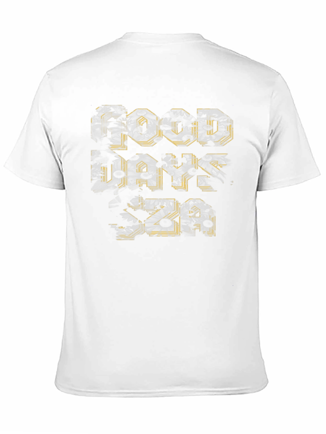 Floral Good Vibes Black Graphic Tee