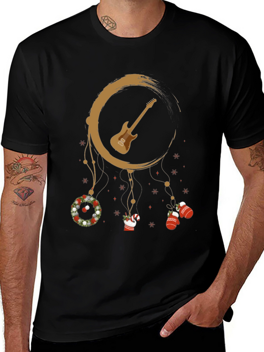 Festive Guitar Dreamcatcher Graphic Tee