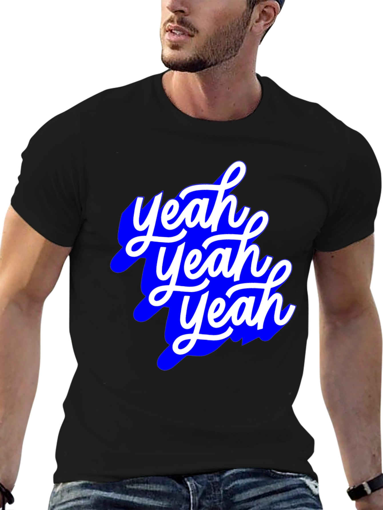Yeah Yeah Yeah Graphic Tee - Mens Black T-Shirt