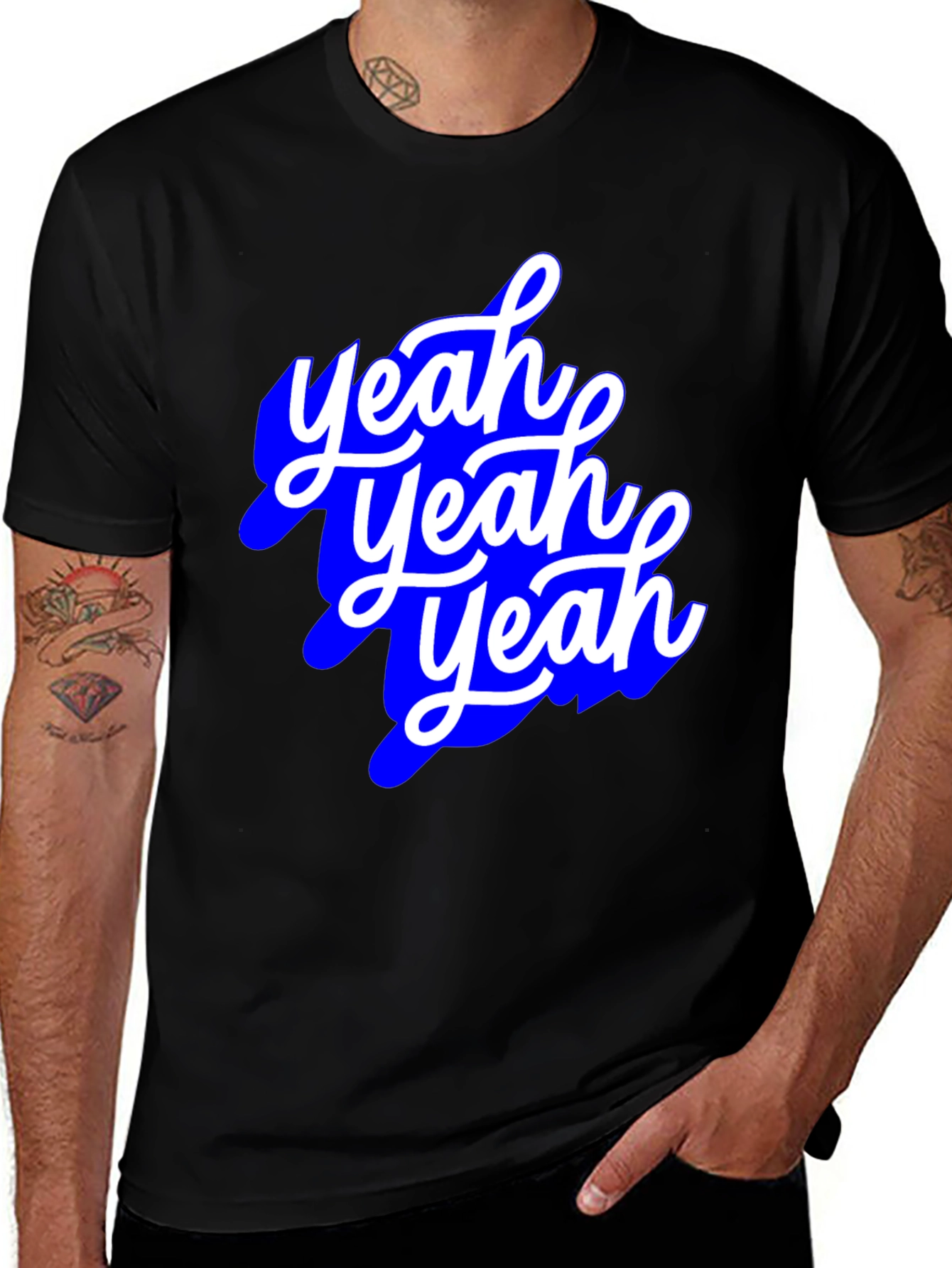 Yeah Yeah Yeah Graphic Tee - Mens Black T-Shirt