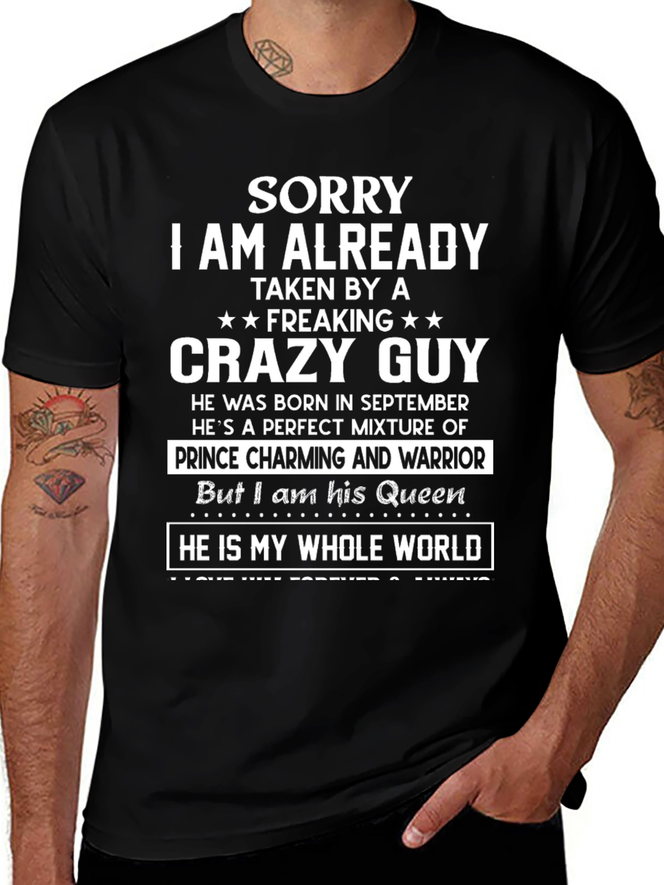 Sorry Im Taken Crazy Guy T-Shirt