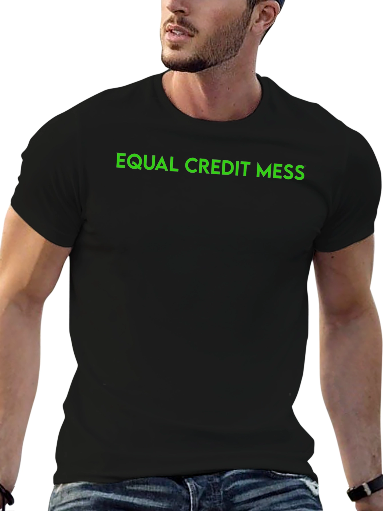 Equal Credit Mess T-Shirt - Black