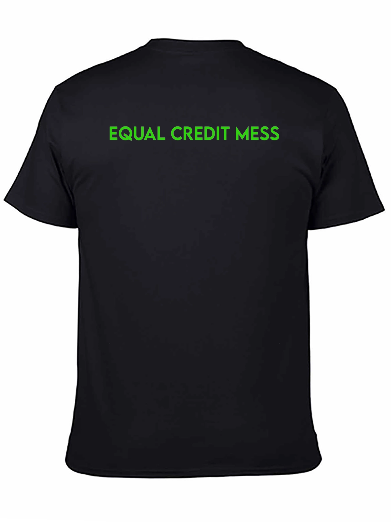 Equal Credit Mess T-Shirt - Black