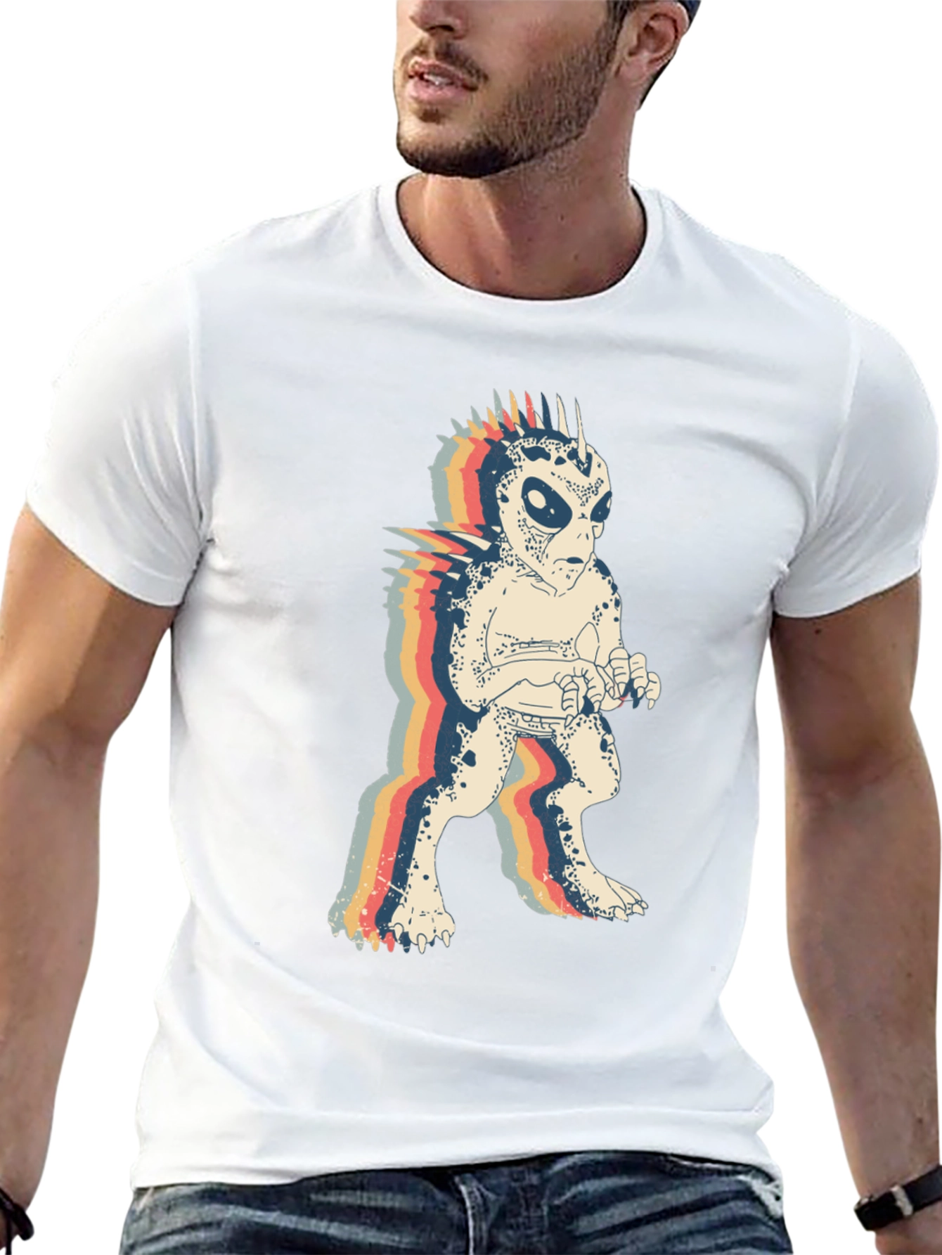 Retro Alien Monster Graphic Tee