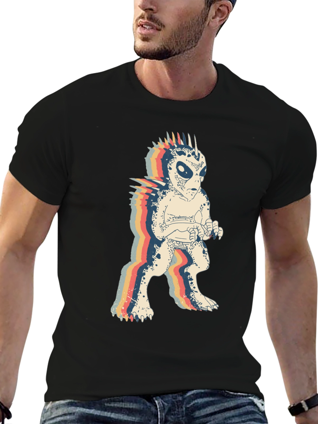 Retro Alien Monster Graphic Tee