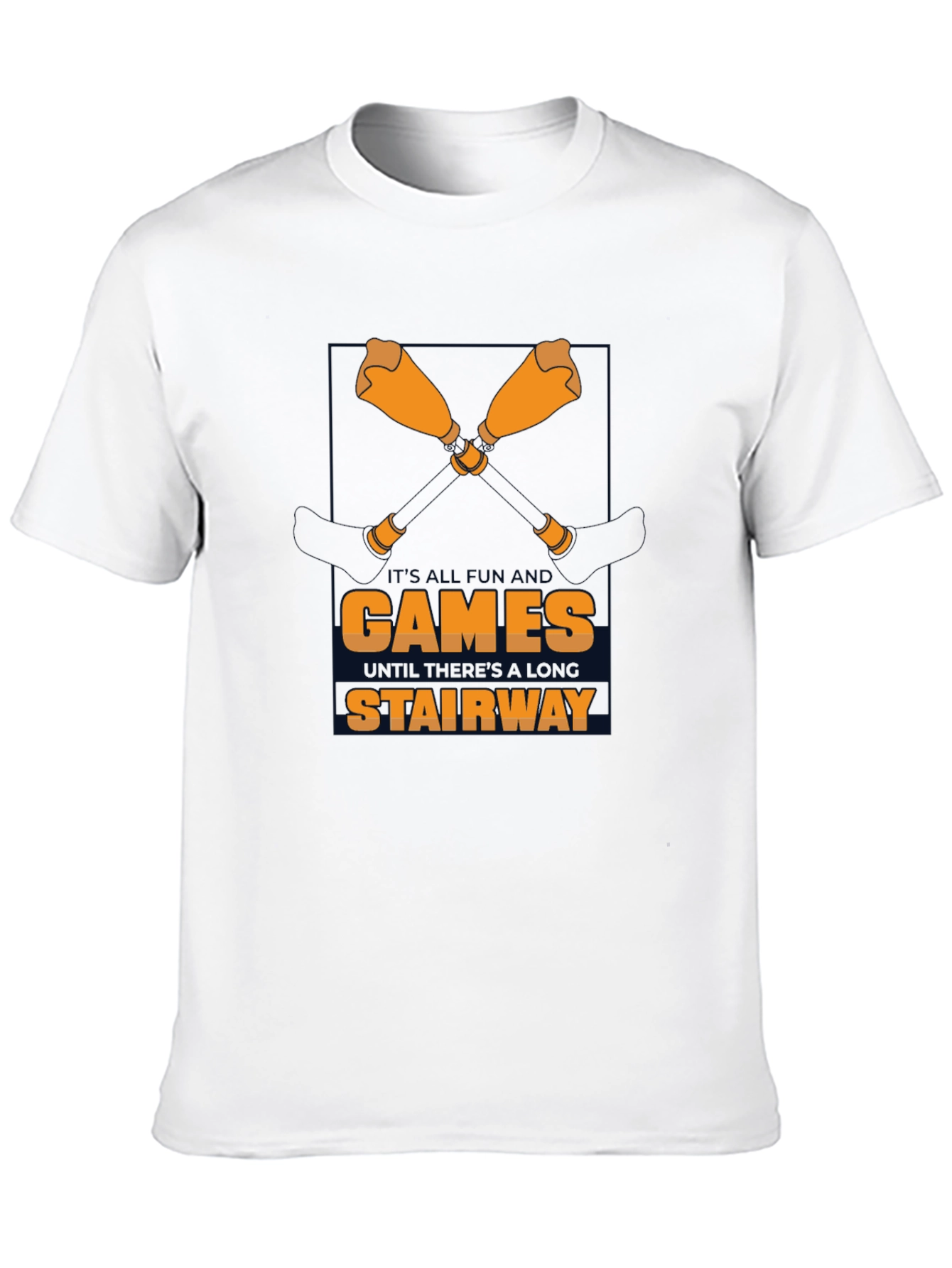 Games Stairway Black Graphic Tee