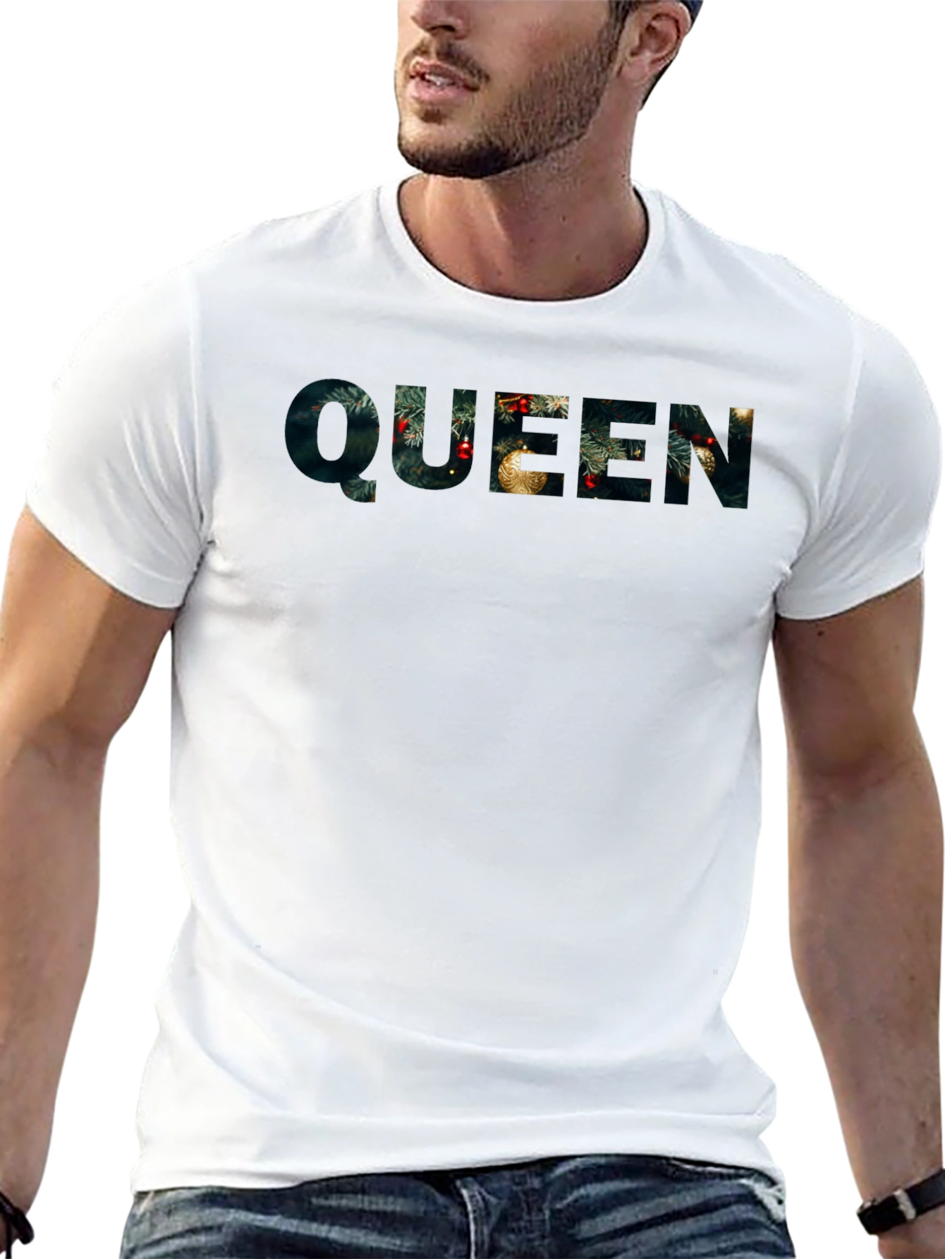 Queen Holiday T-Shirt Christmas Design