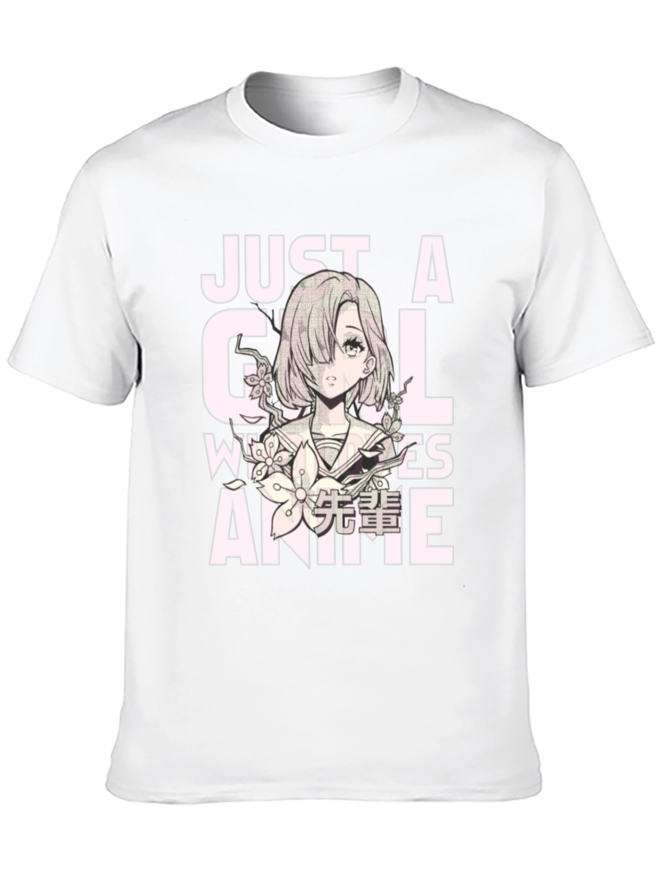 Just A Girl Who Loves Anime Black T-Shirt