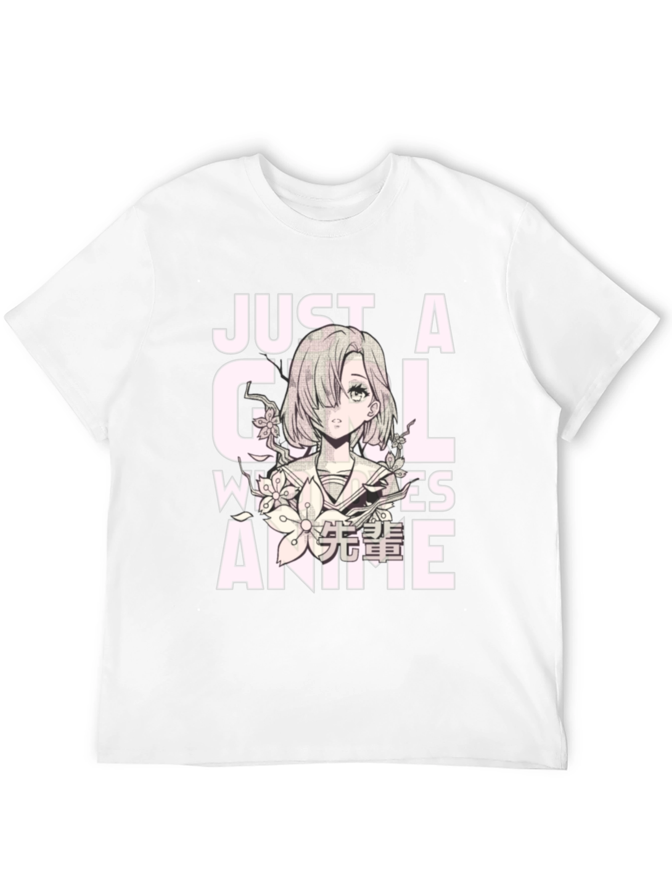 Just A Girl Who Loves Anime Black T-Shirt