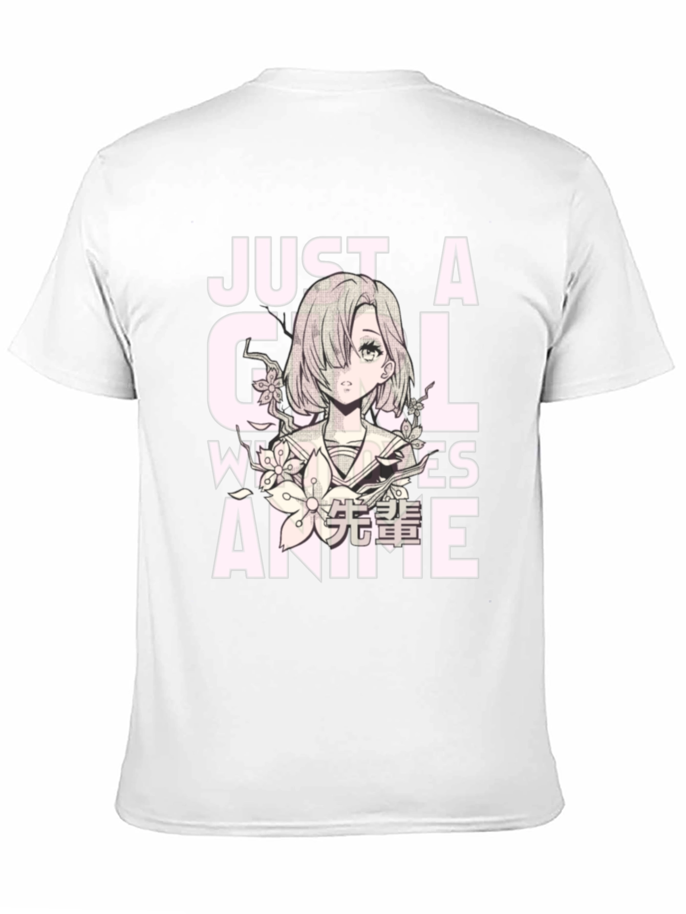 Just A Girl Who Loves Anime Black T-Shirt