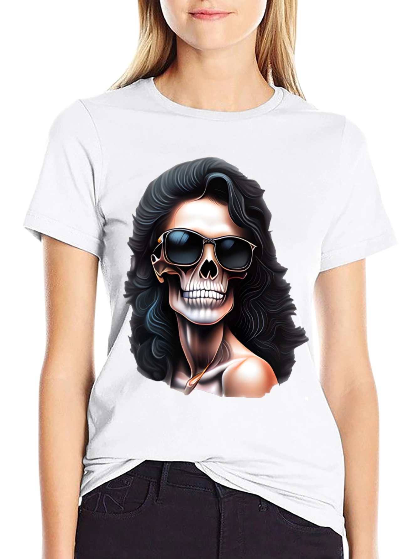Skull Sunglasses Graphic T-Shirt