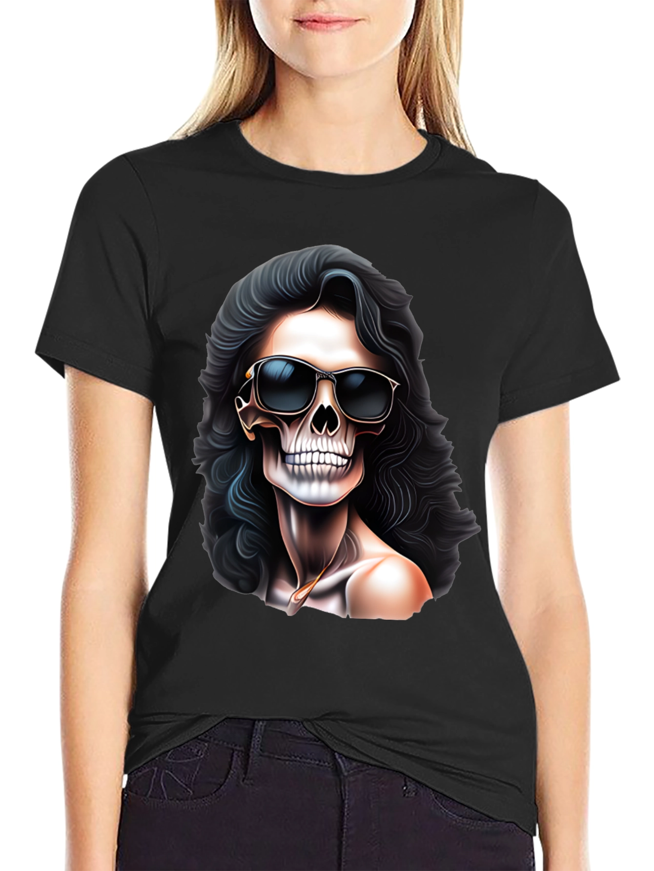 Skull Sunglasses Graphic T-Shirt