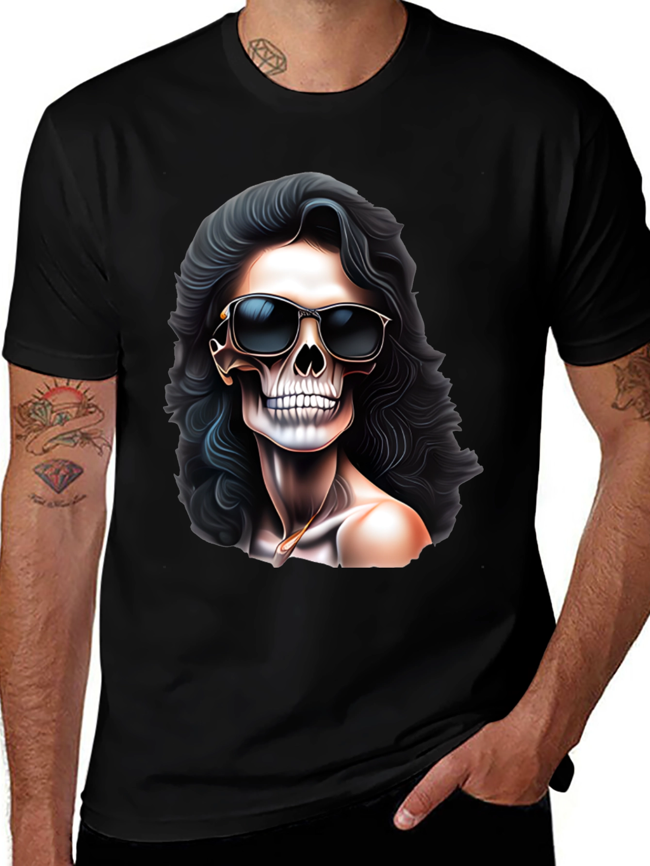 Skull Sunglasses Graphic T-Shirt