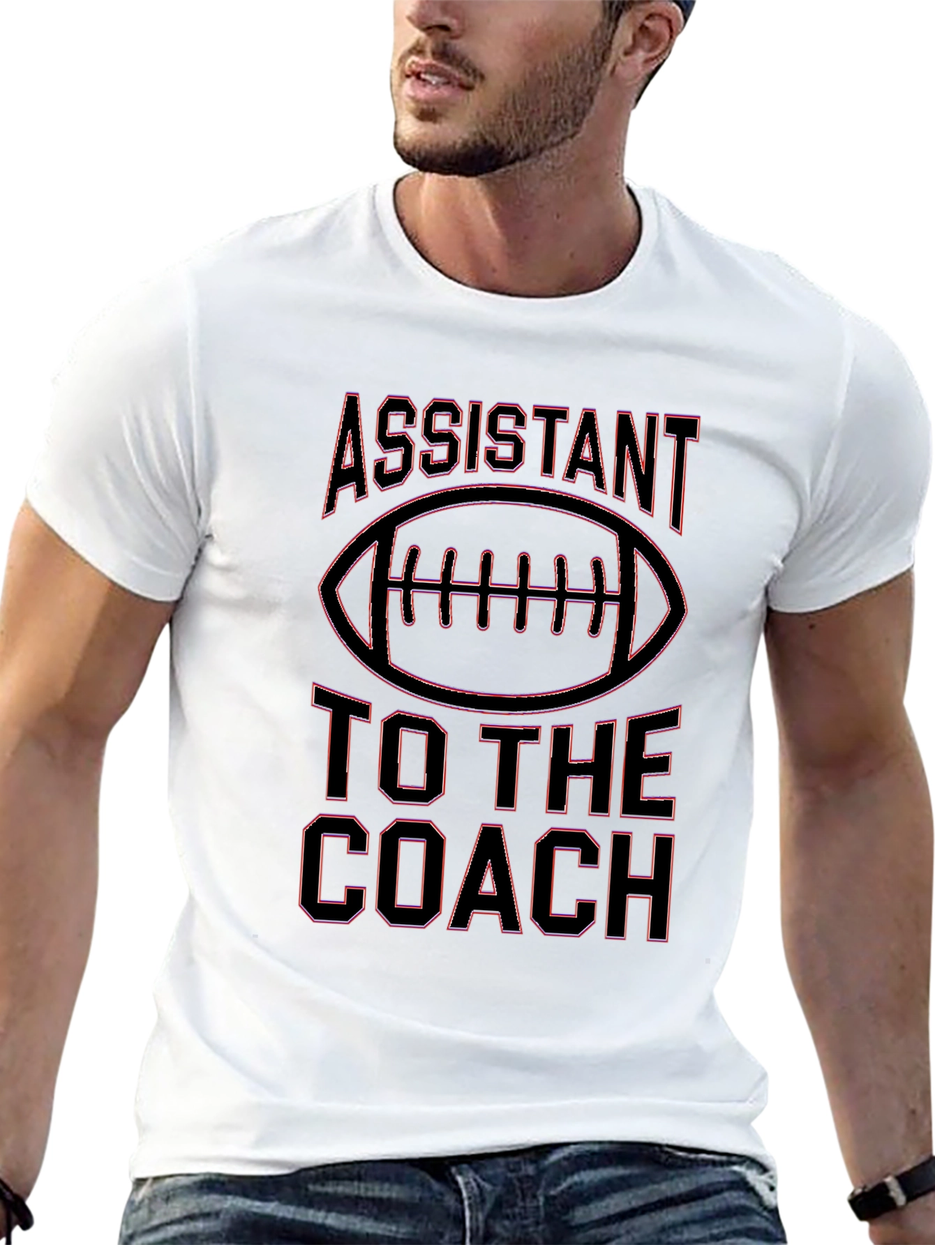 Assistant To The Coach Football Graphic T-Shirt