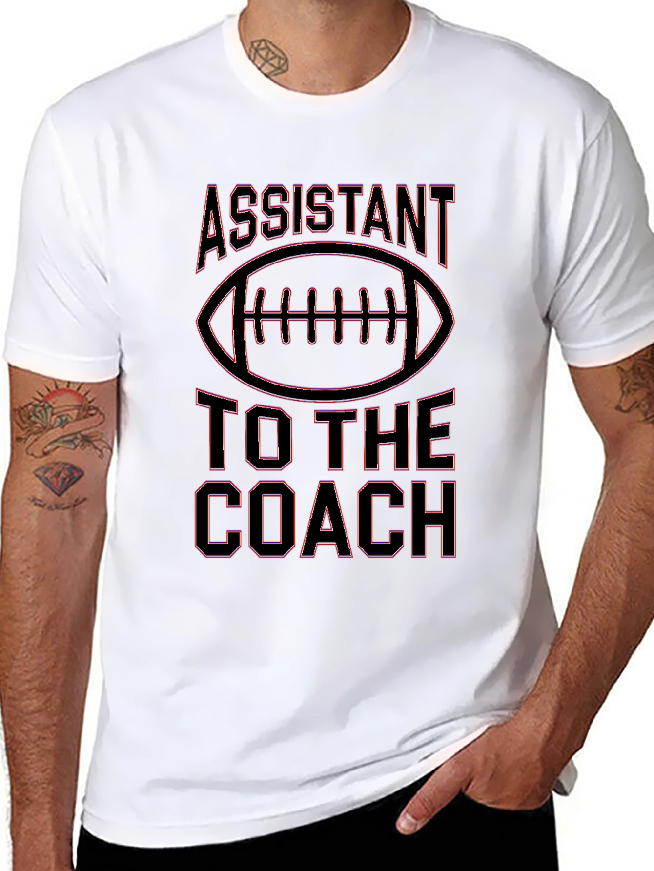 Assistant To The Coach Football Graphic T-Shirt