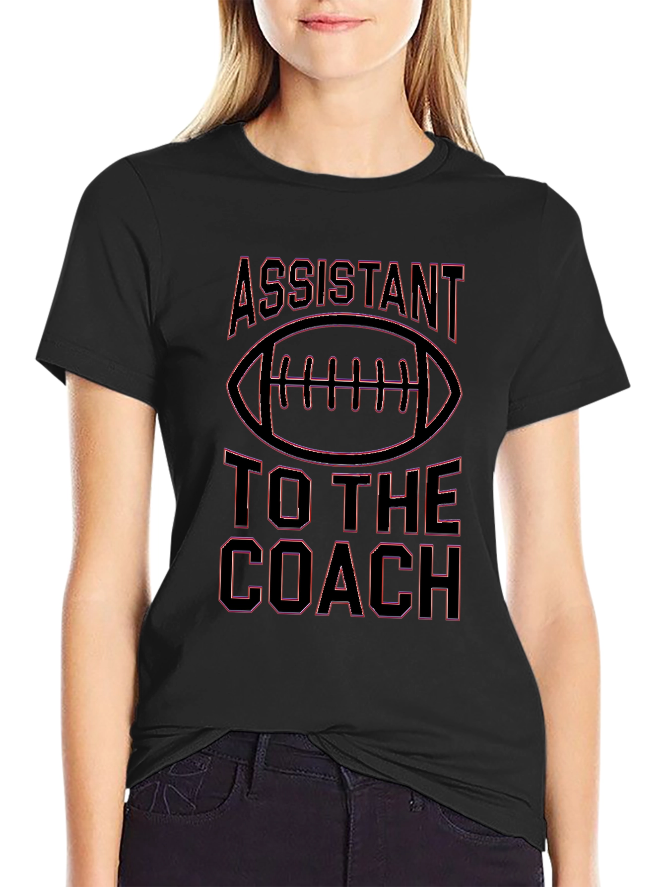 Assistant To The Coach Football Graphic T-Shirt