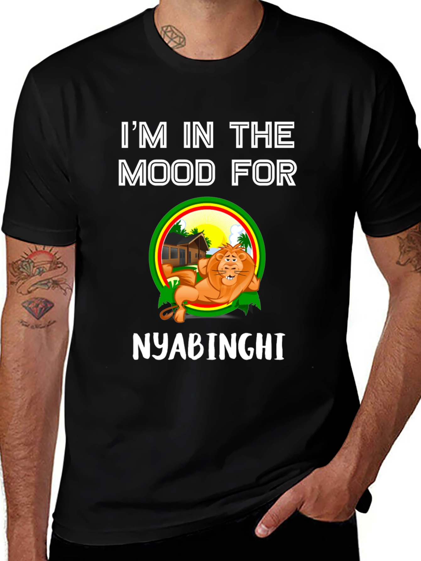 Nyabinghi Mood Lion Graphic Tee