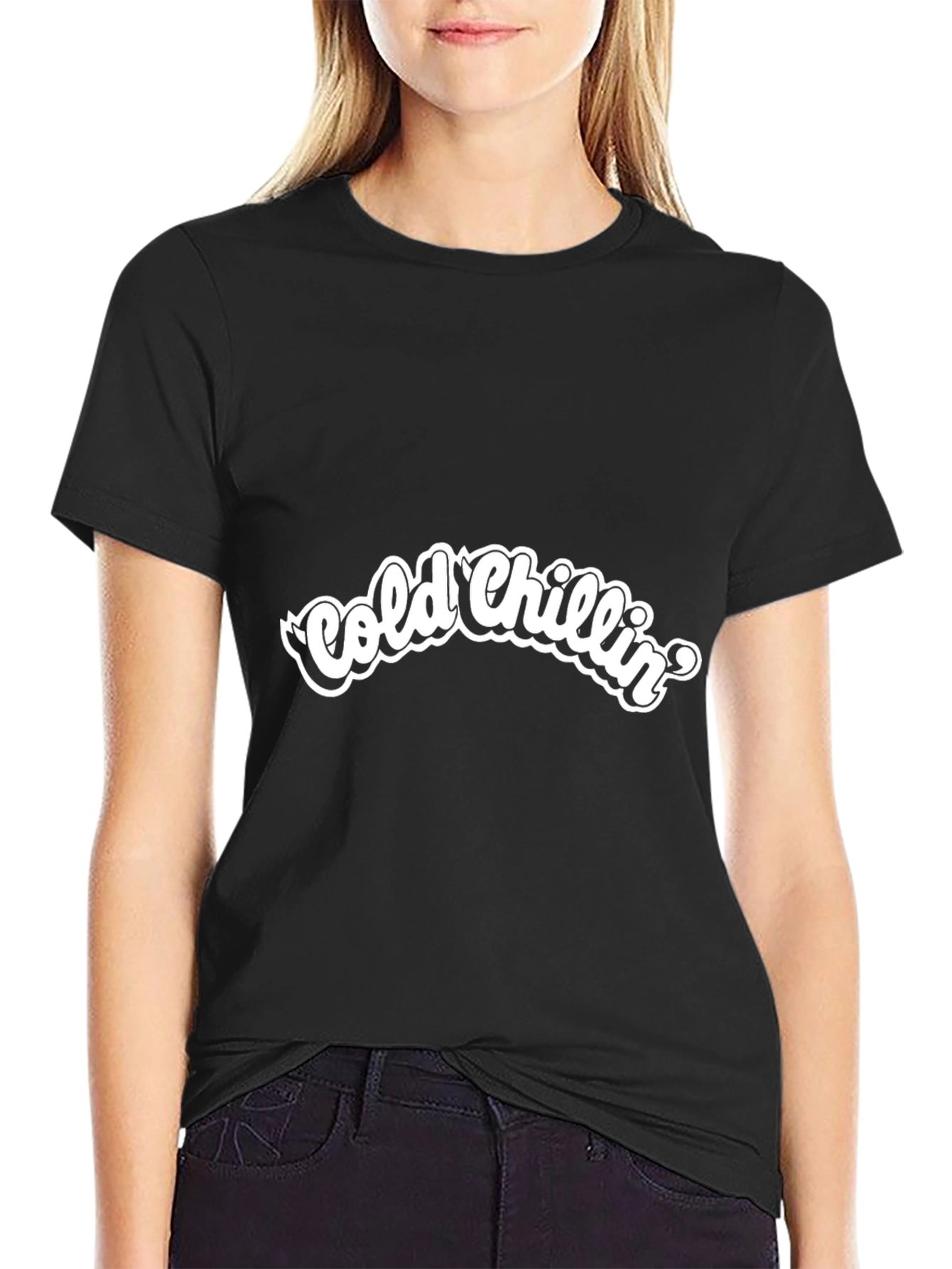 Cold Chillin Graphic Black T-Shirt