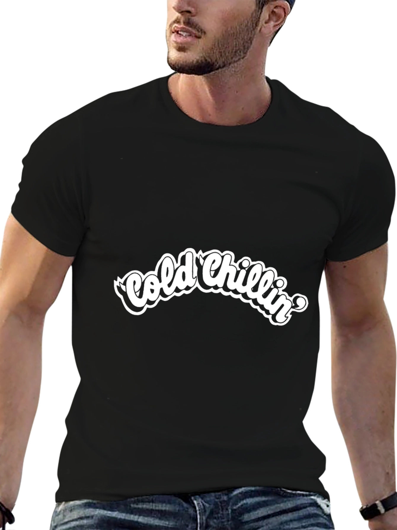 Cold Chillin Graphic Black T-Shirt