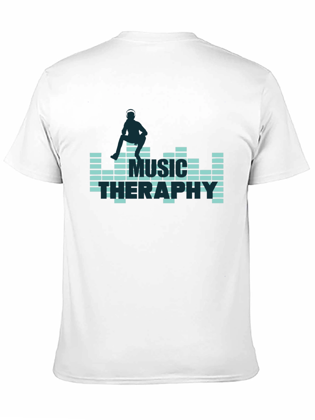 Music Therapy Graphic Tee - Black