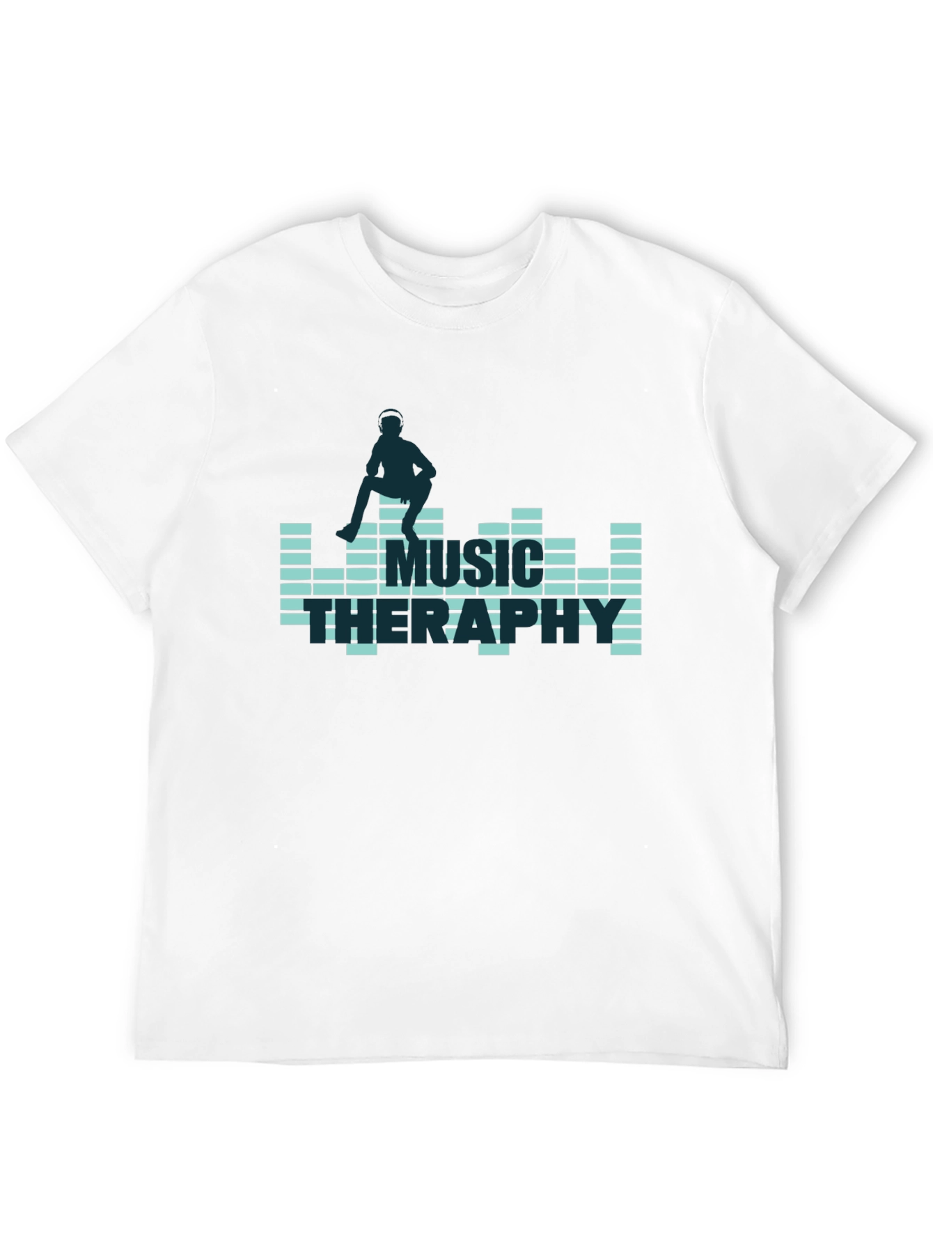 Music Therapy Graphic Tee - Black