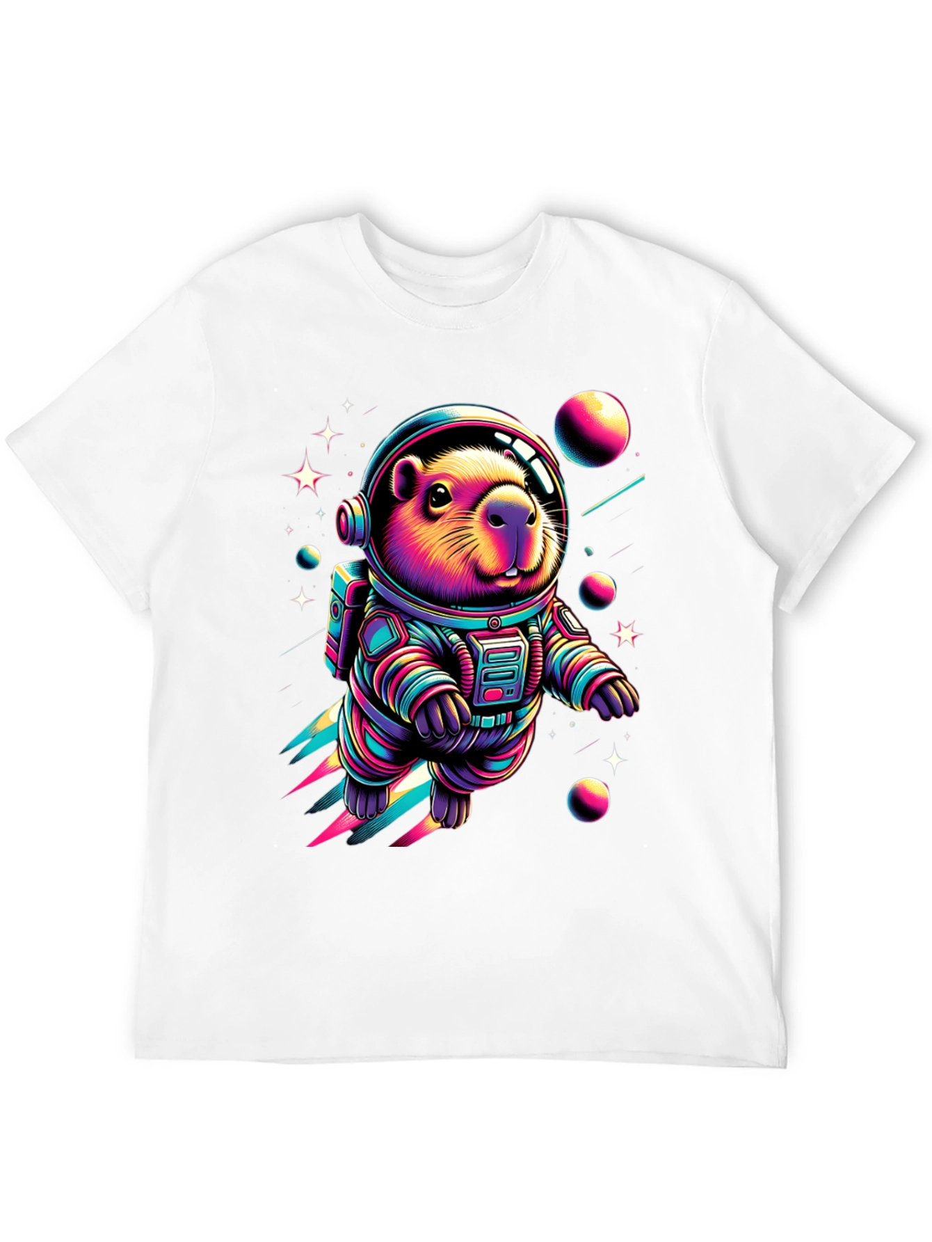 Astronaut Beaver T-Shirt - Space Rodent