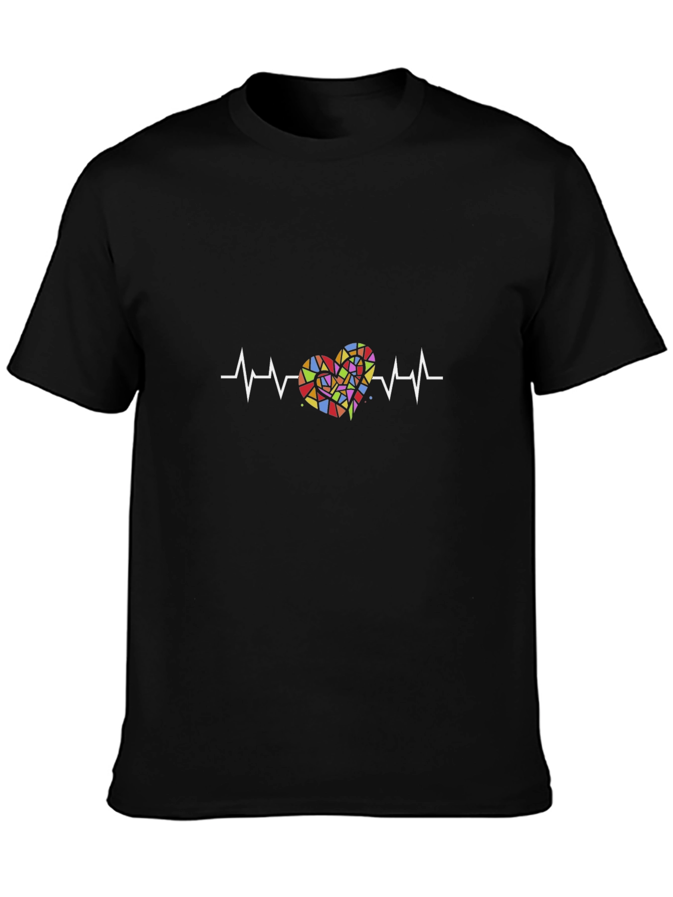 Heartbeat Mosaic Heart Graphic Tee