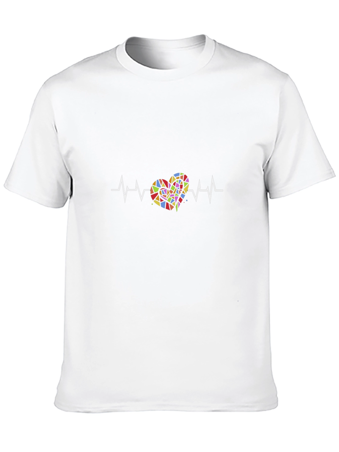 Heartbeat Mosaic Heart Graphic Tee