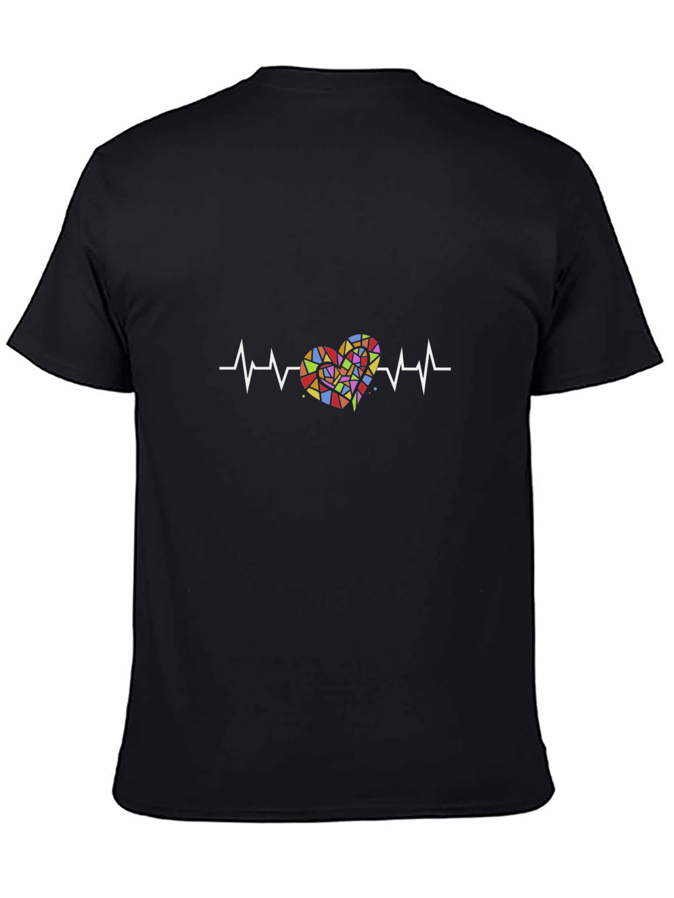 Heartbeat Mosaic Heart Graphic Tee