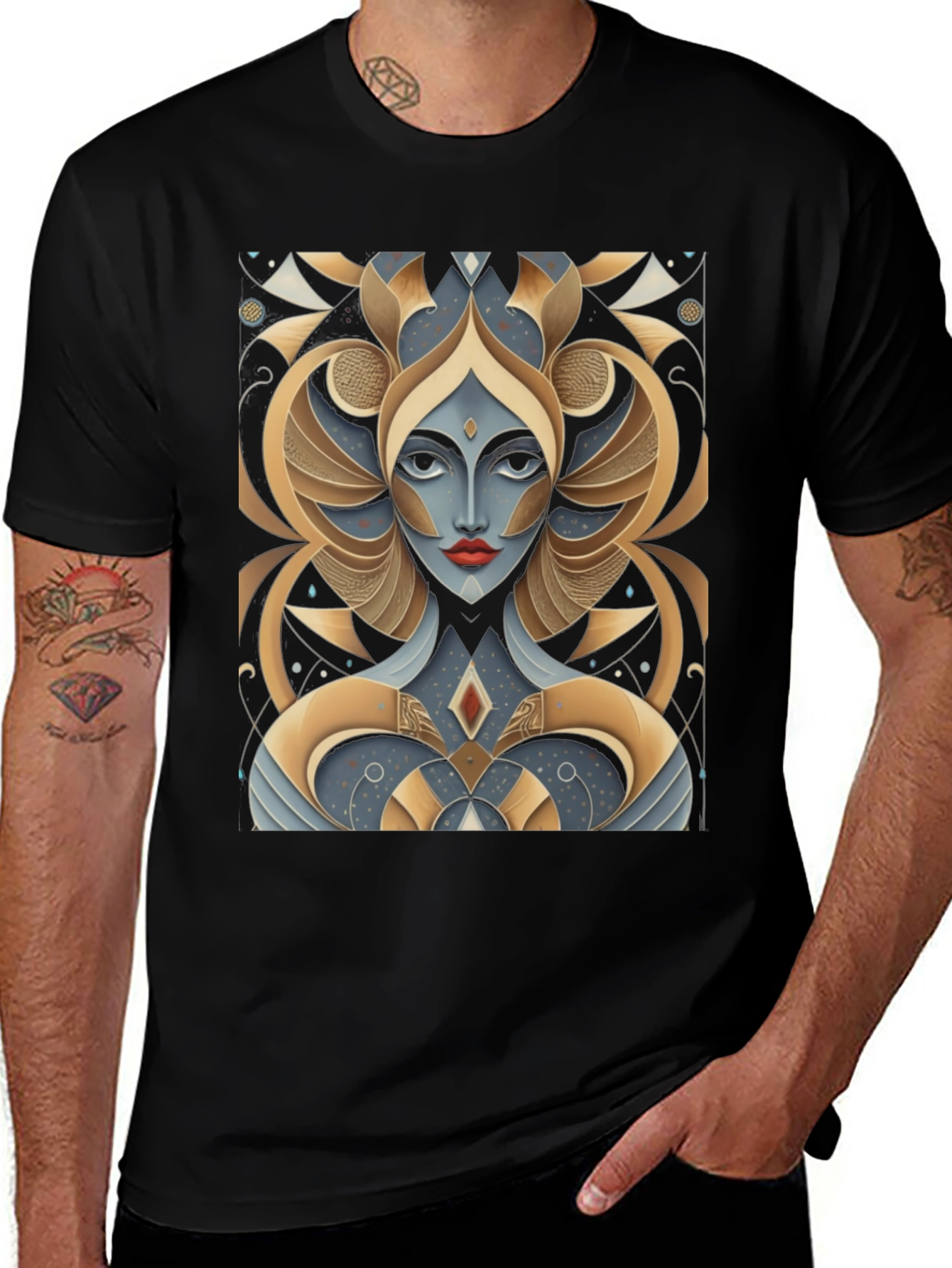 Abstract Art Deco Graphic T-Shirt