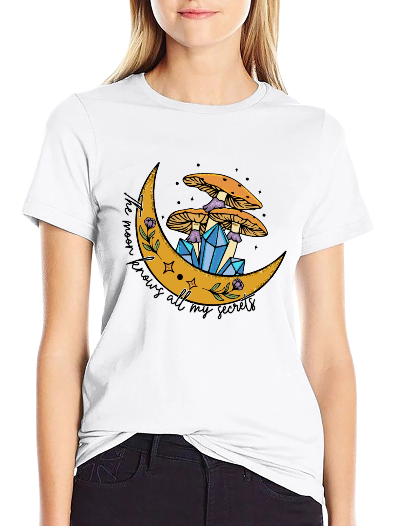 Mystic Moon Graphic Tee - Unisex Cotton Blend