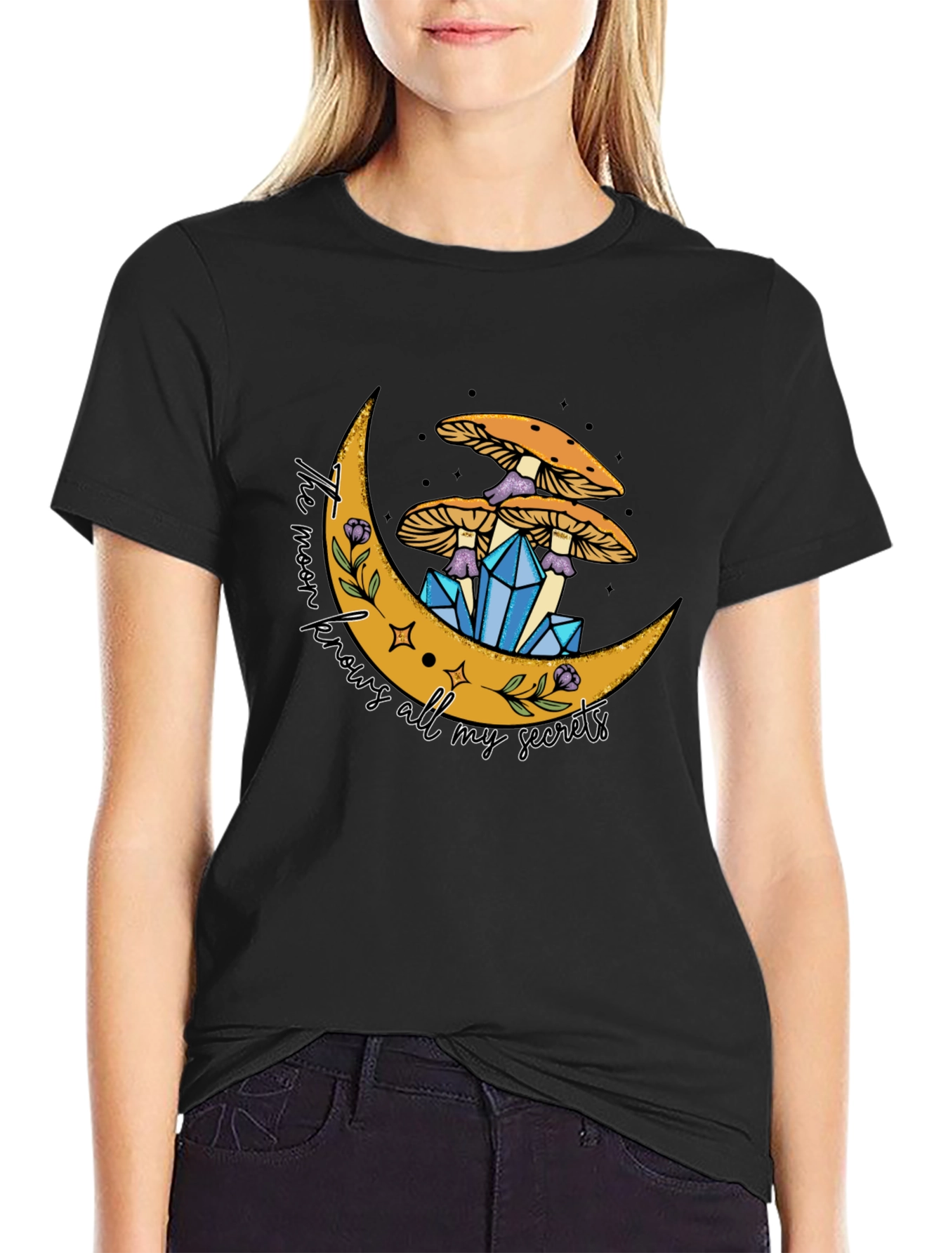 Mystic Moon Graphic Tee - Unisex Cotton Blend