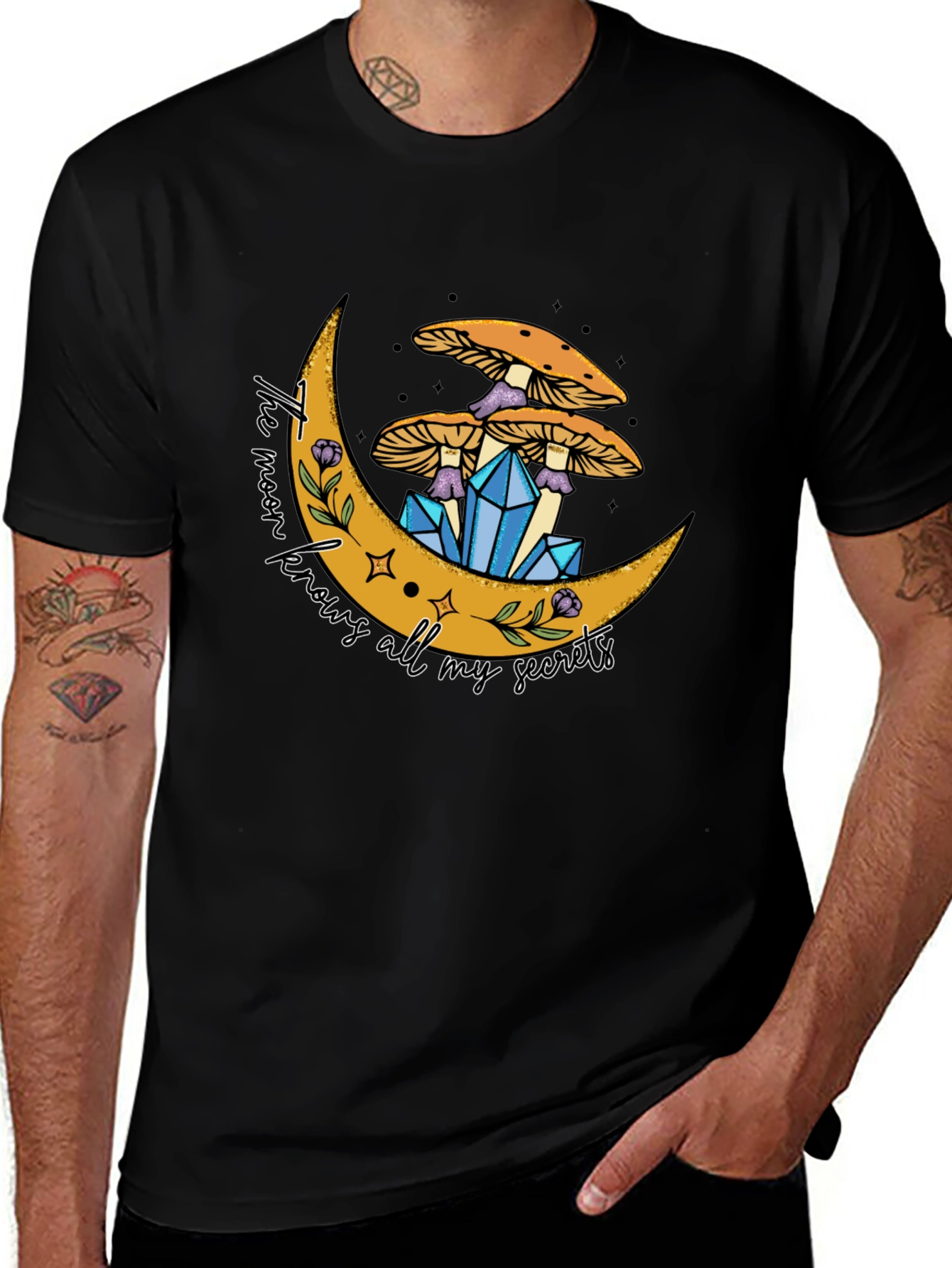 Mystic Moon Graphic Tee - Unisex Cotton Blend