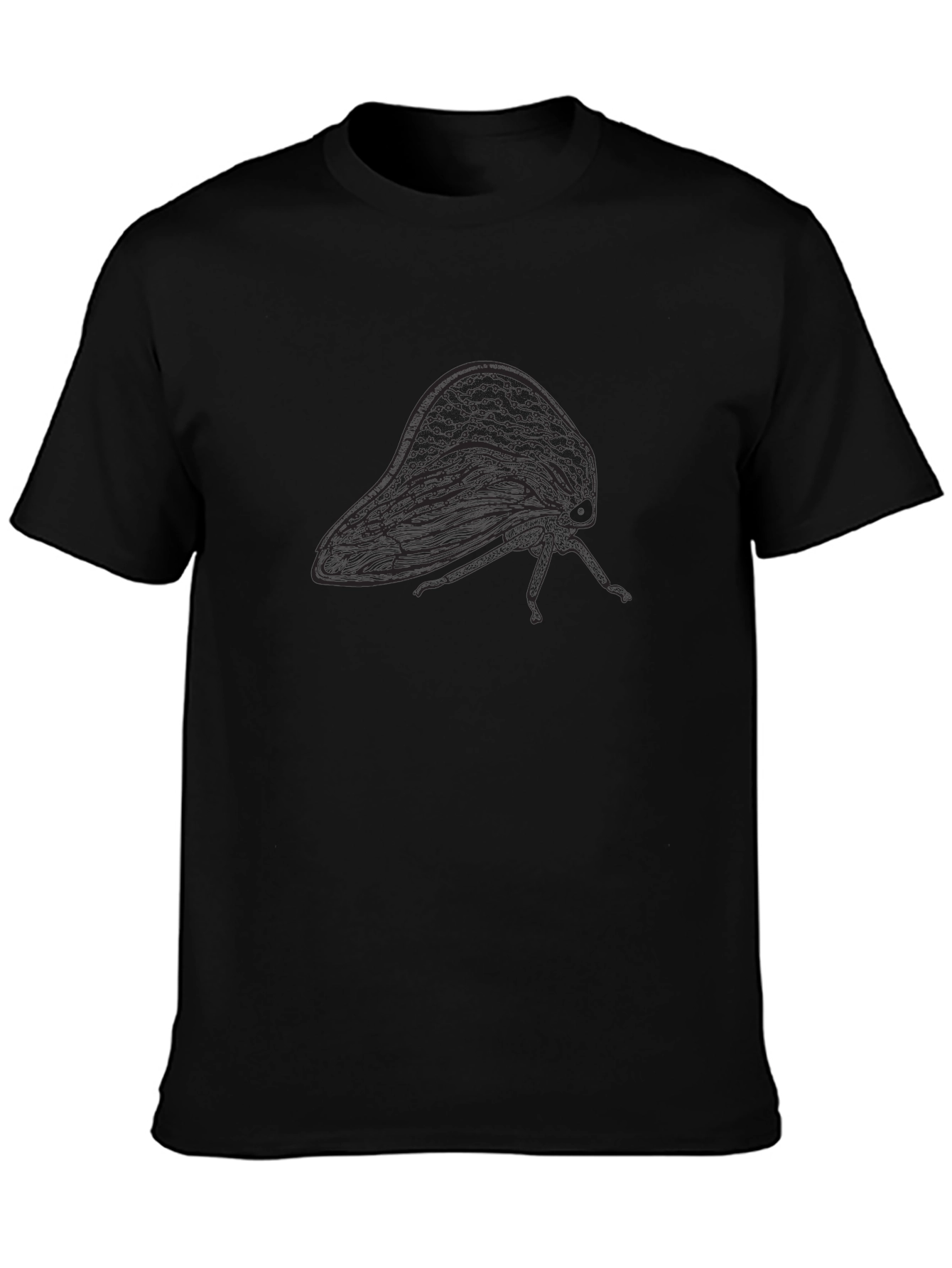 Insect Graphic Tee - Soft Black Cotton T-Shirt