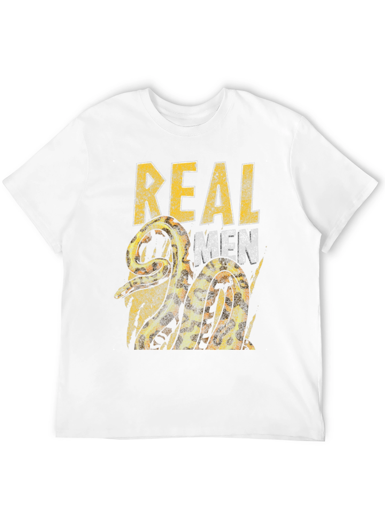 Real Men Snake Graphic T-Shirt