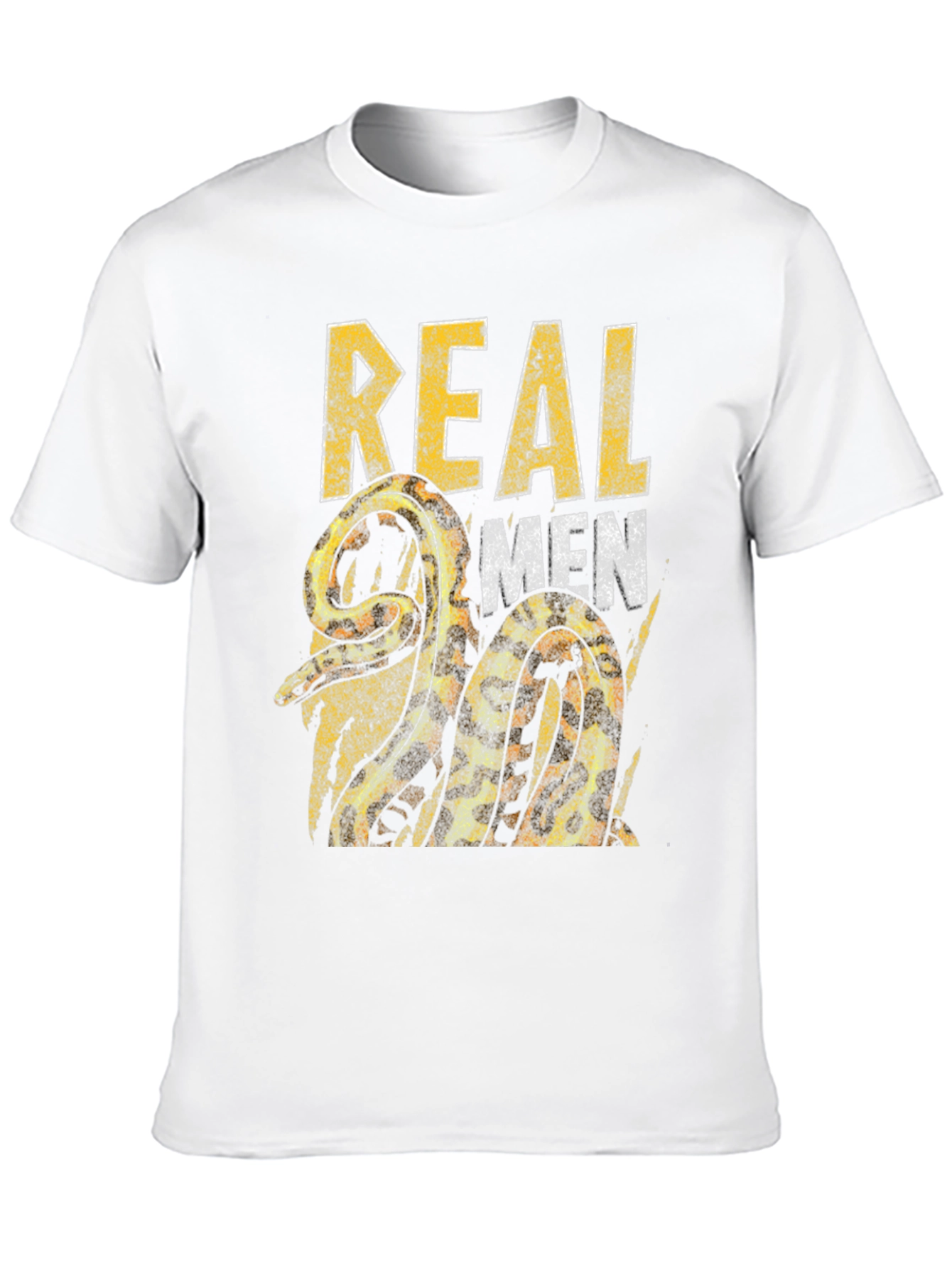 Real Men Snake Graphic T-Shirt
