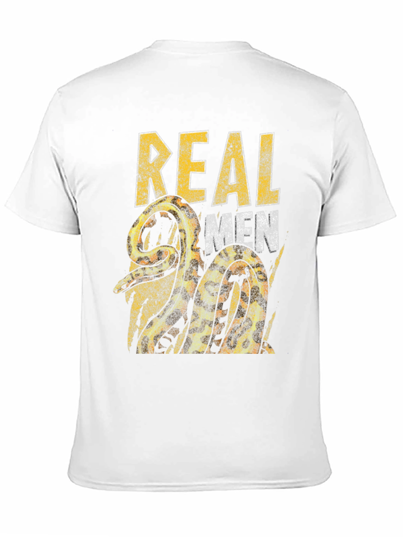 Real Men Snake Graphic T-Shirt